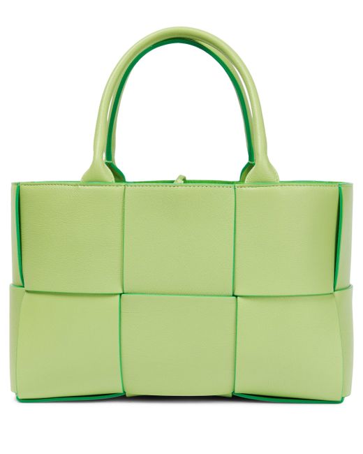 Bottega Veneta Arco Medium Leather Tote Bag in Green | Lyst Australia