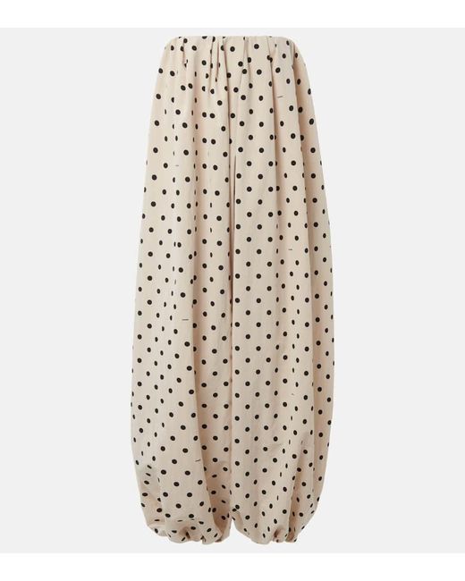 Jacquemus Natural Melao Poka-Dolt Gathered Jumpsuit