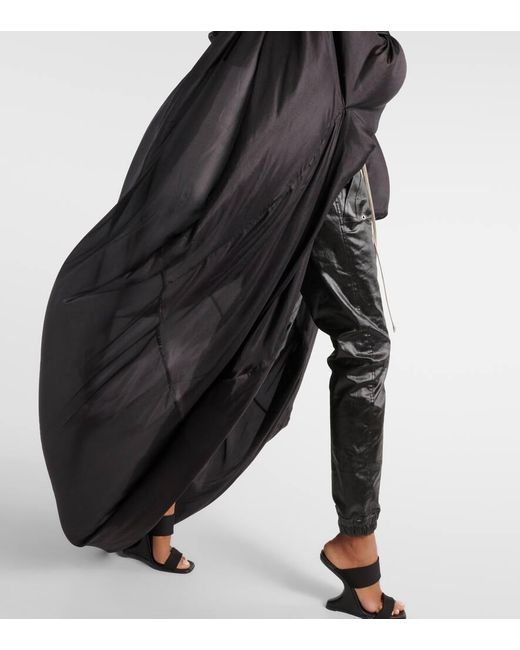 Capa de seda con capucha Rick Owens de color Black