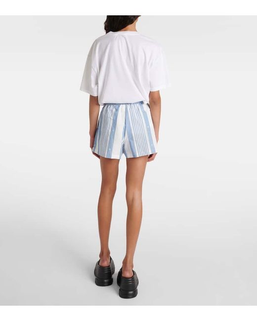 Shorts de algodon y lino Givenchy de color Blue