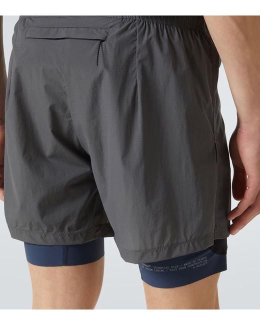 Short Techsilk En Cordura Satisfy pour homme en coloris Gray