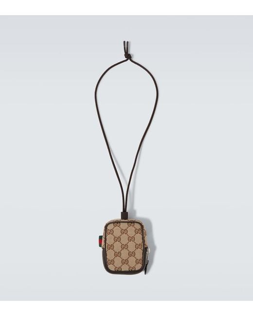 Gucci Etui Mit Riemen Gg Aus Canvas in White für Herren