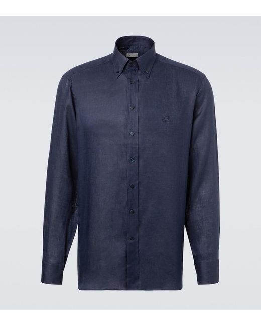 Camicia di Etro in Blue da Uomo