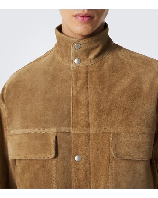 Arma Brown Doran Belted Suede Jacket for men