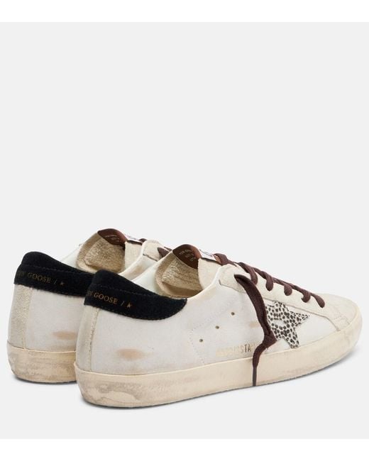 Golden Goose Deluxe Brand White Super-Star Leather Sneakers