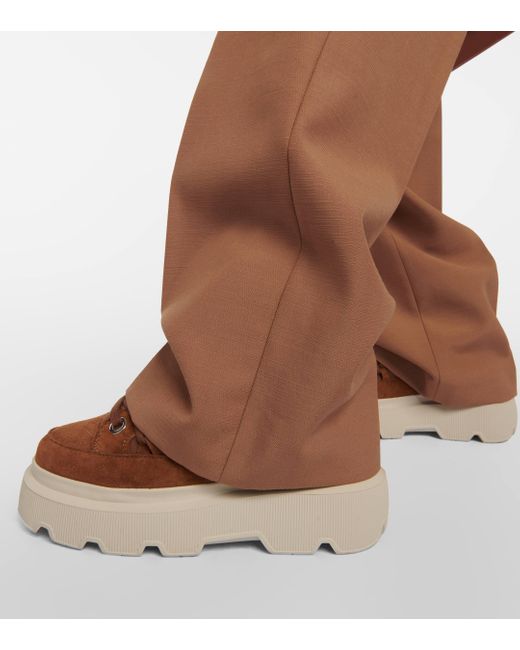 Inuikii Brown Matilda Shearling-lined Suede Boots
