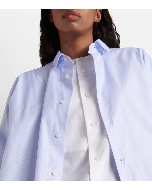 Camicia in popeline di cotone di Loewe in Blue