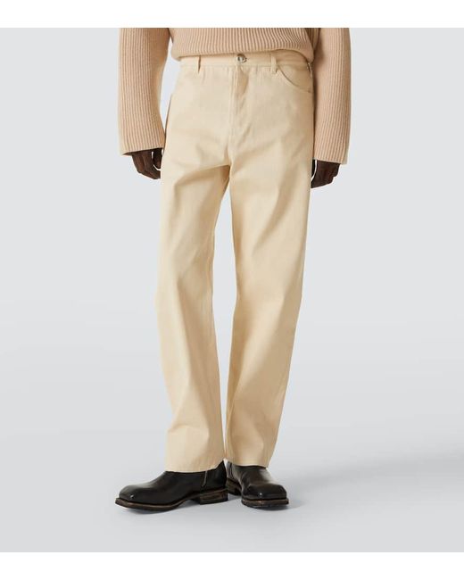 Jil Sander Natural Mid-Rise Straight Jeans for men