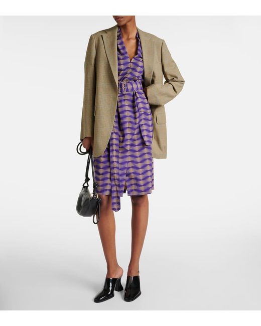 Robe Imprimee En Coton Dries Van Noten en coloris Purple