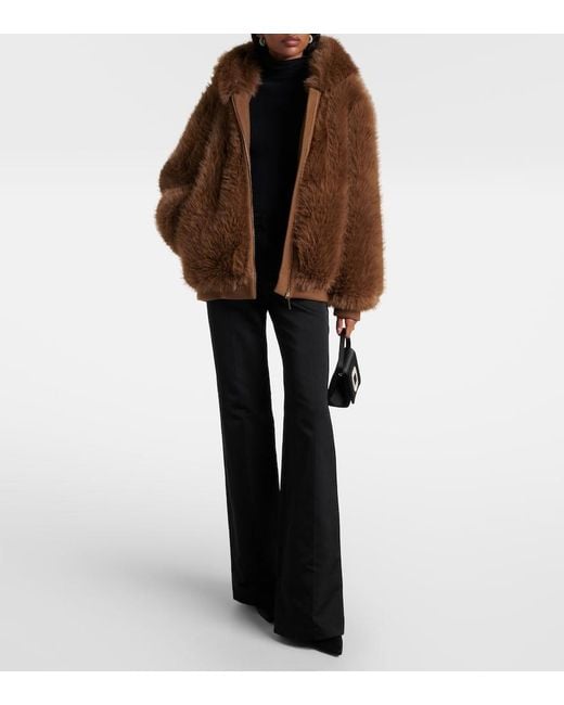 Elie Saab Brown Hooded Jacket