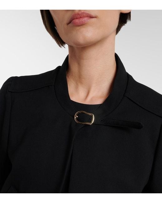 Dorothee Schumacher Black Emotional Essence Jersey Cropped Jacket
