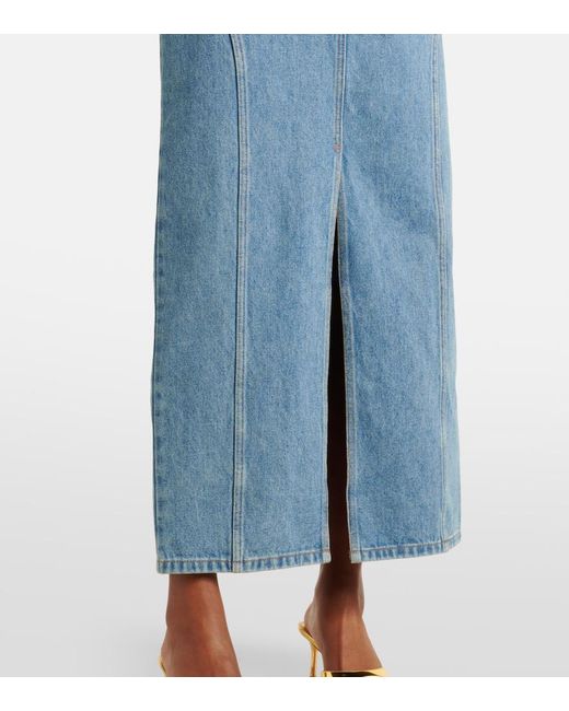 Nina Ricci Blue Denim Midi Skirt