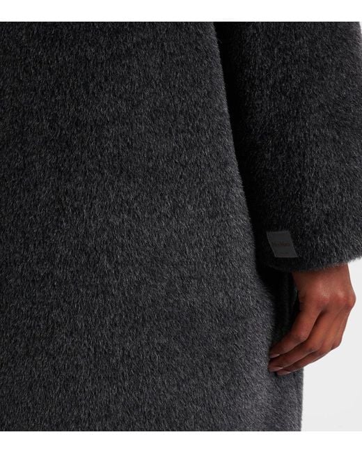 Max Mara Black Cube Orion Alpaca And Wool Down Coat