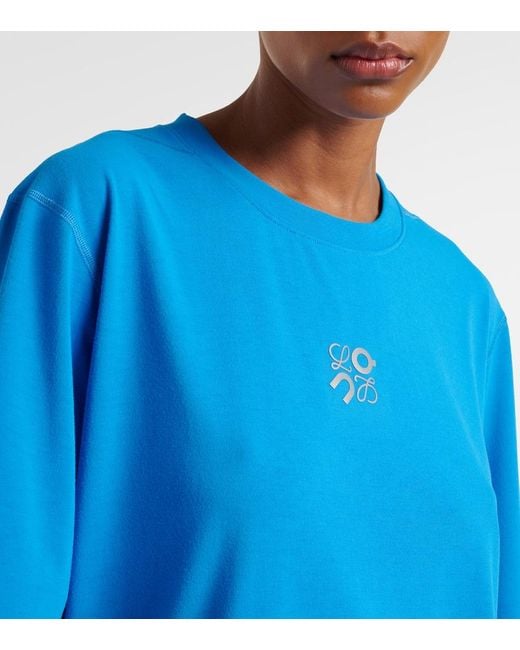 Loewe X On Active Logo T-Shirt in Blue | Lyst