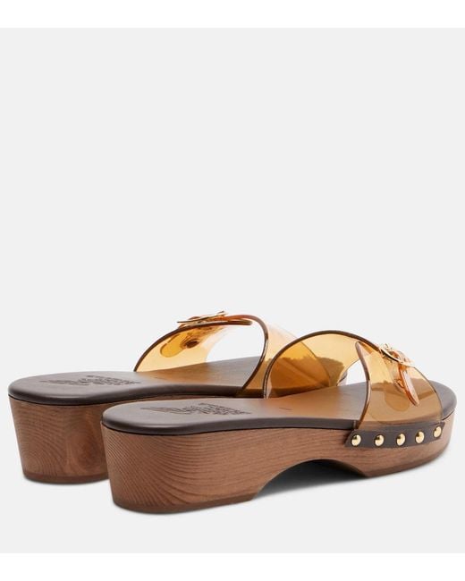 Ancient Greek Sandals Brown Omonia Clogs