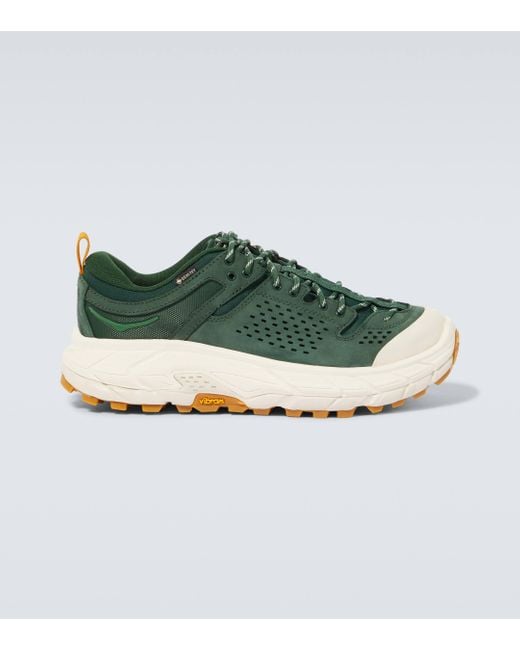 Hoka One One Green Tor Ultra Lo Leather Sneakers for men