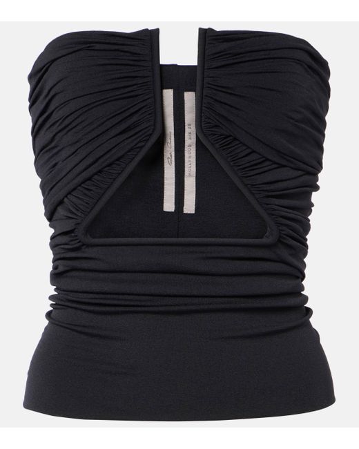 Rick Owens Black Jersey Bustier