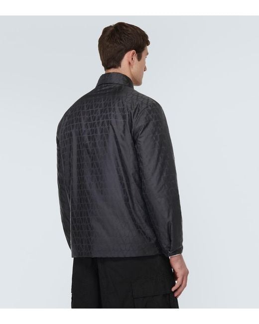 Valentino Black Toile Iconographe Reversible Jacket for men