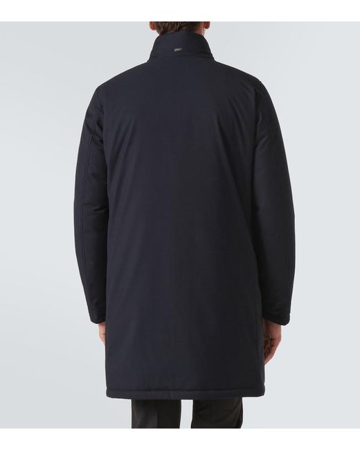 Herno Blue Paneled Down Coat for men