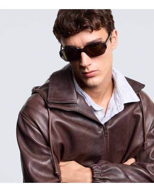Loewe Eckige Sonnenbrille in Brown für Herren