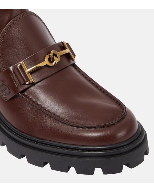 Tod's Brown T-ring Leather Chelsea Boots