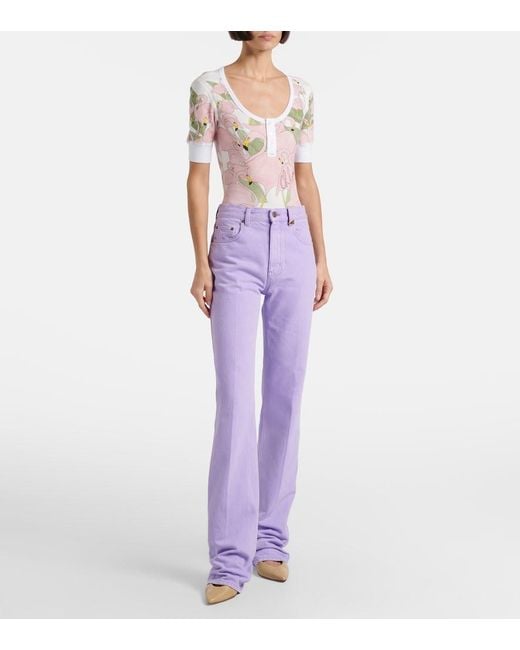 Jeans Rectos Chloé de color Purple