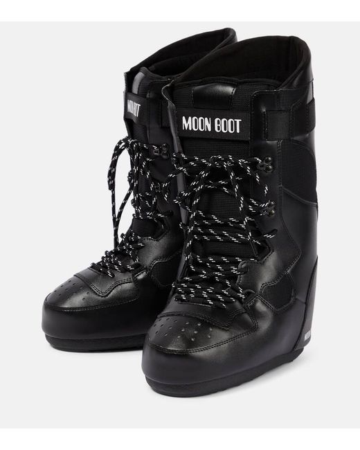 Stivali doposci Sneaker High di Moon Boot in Black