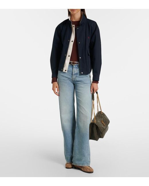 Saint Laurent Blue Neo '90S Wide-Leg Jeans