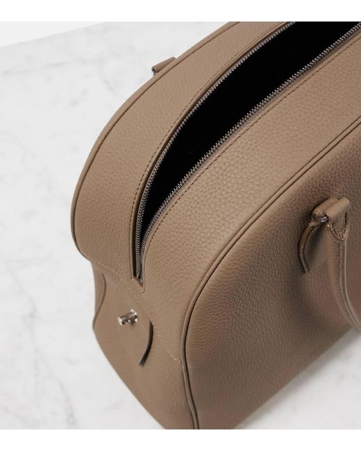 The Row Brown India 15.75 Leather Tote Bag