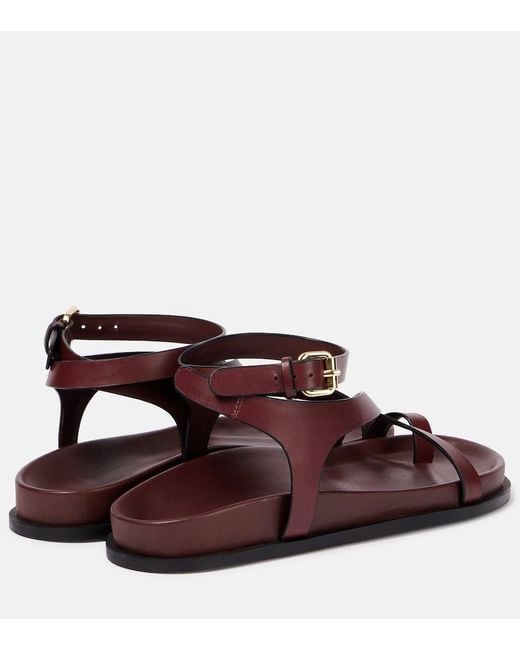 A.Emery Brown Jalen Slim Leather Sandals