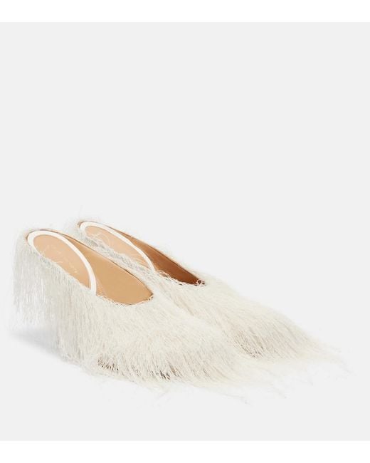 Dries Van Noten White Pumps