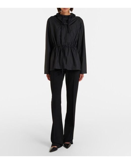 The Row Black Beloura Hooded Technical Jacket