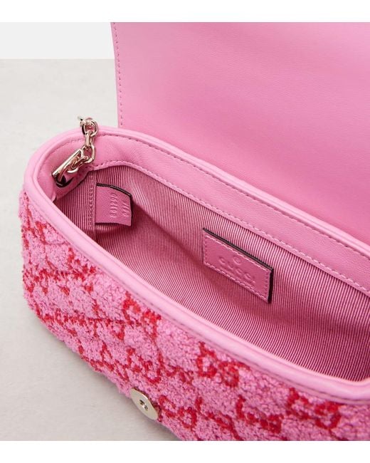 Gucci Pink Gg Marmont Mini Shoulder Bag