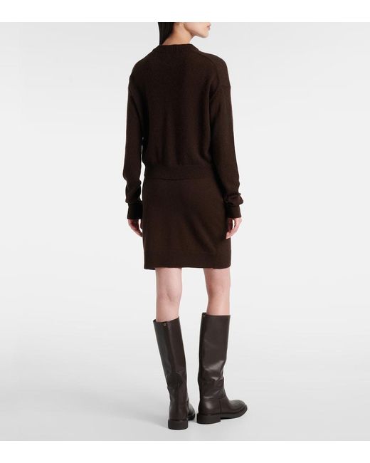 Jardin Des Orangers Brown Wool And Cashmere Sweater