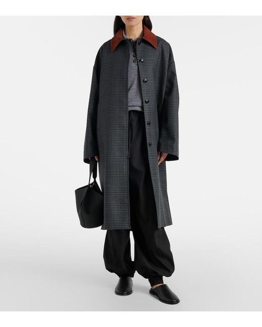 Rohe Black Barrel-Leg Pants