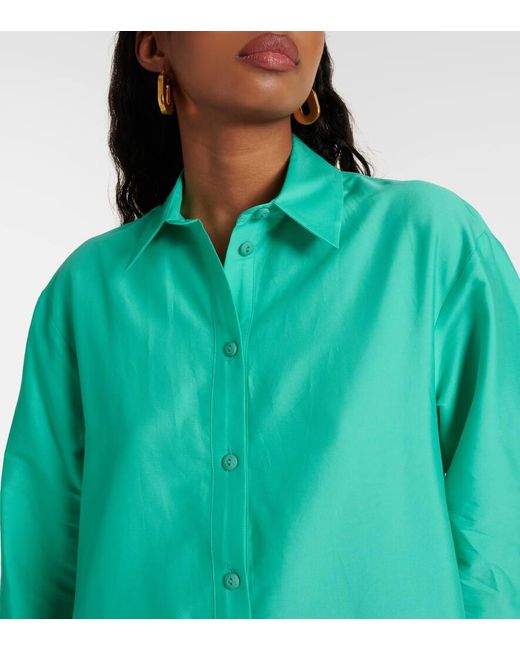 Vestido midi Quincy de mezcla de algodon Max Mara de color Green