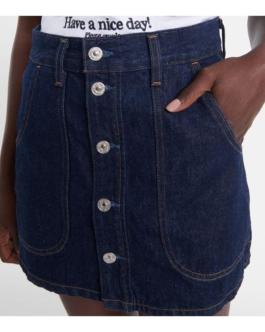 Citizens of Humanity Blue Denim Miniskirt