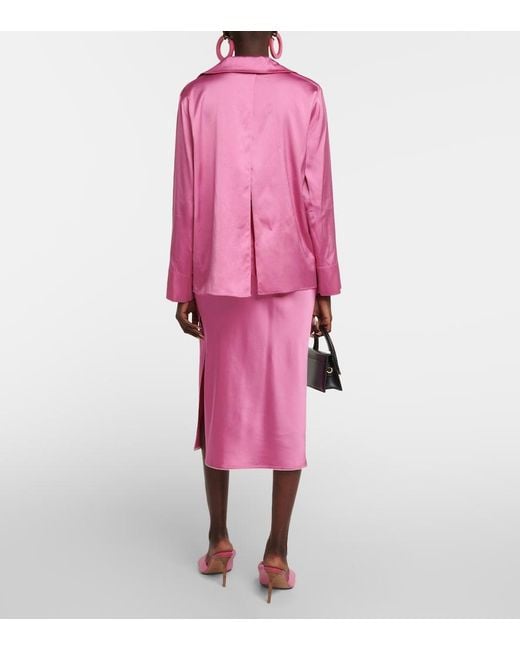 Jacquemus Pink La Chemise Notte