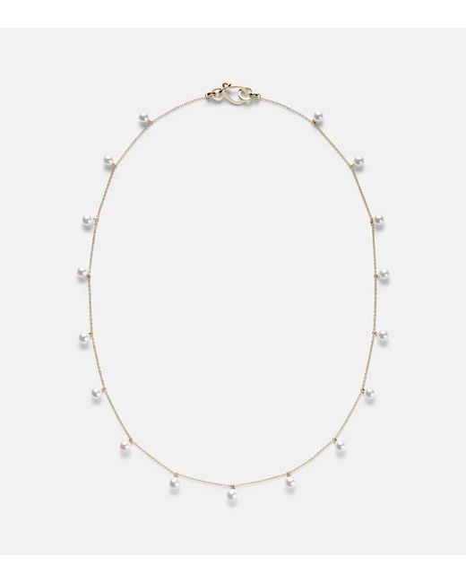 Sophie Bille Brahe White Lou Lou 14Kt Necklace With Freshwater Pearls