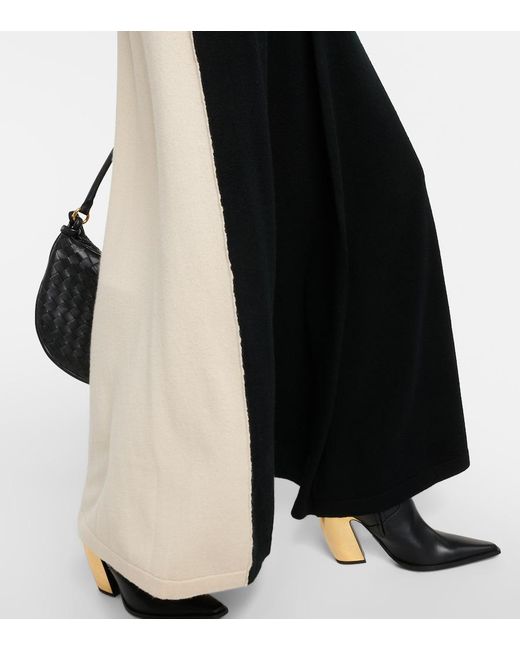 Jardin Des Orangers Black Wool And Cashmere Maxi Skirt