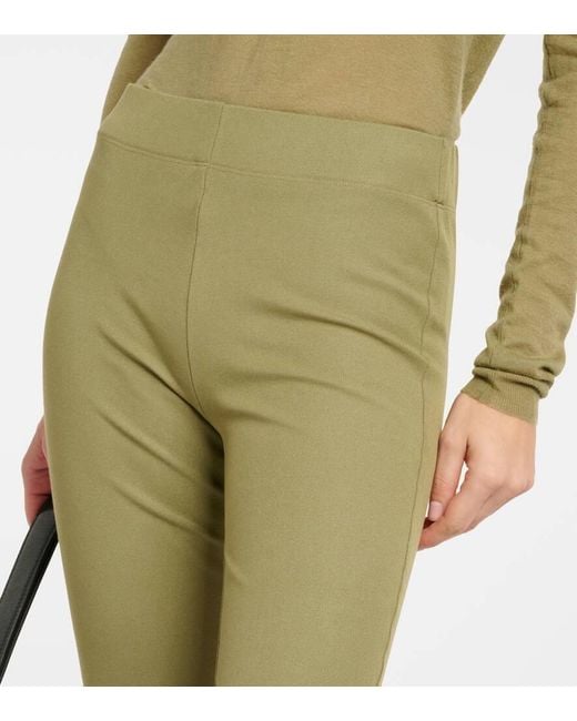 Joseph Green Mid-Rise Gabardine Leggings