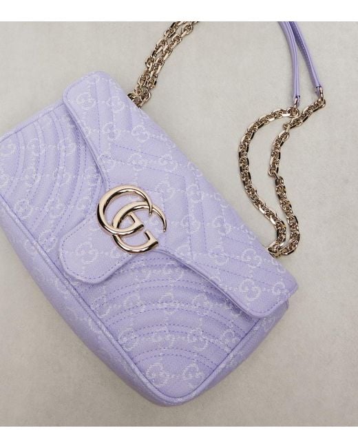 Borsa A Spalla Gg Marmont di Gucci in Purple