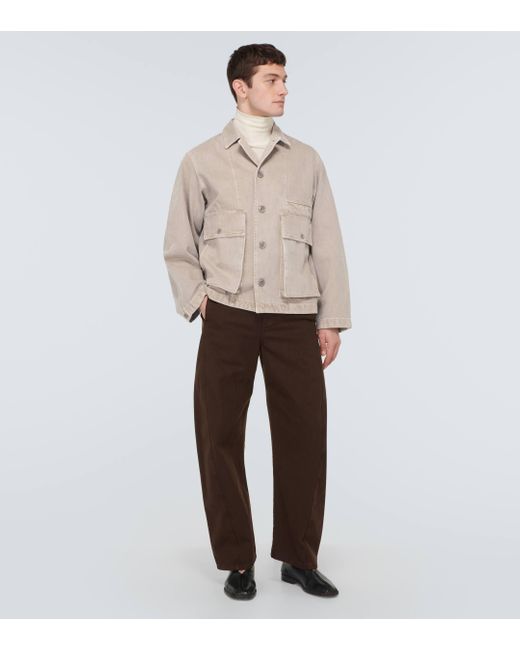 Lemaire Natural Boxy Denim Field Jacket for men