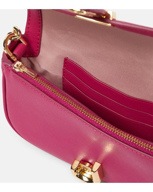 Marc Jacobs The J Marc Mini Lipstick Pink Leather Shoulder Bag