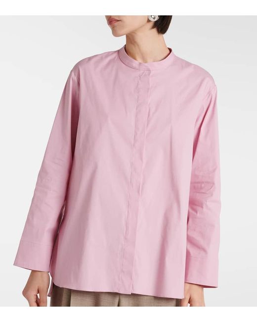 Camisa Karina de mezcla de algodon Max Mara de color Pink