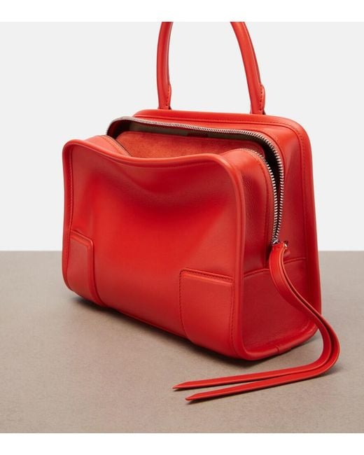 Loewe Red Amazona 180 Small Leather Top-Handle Bag