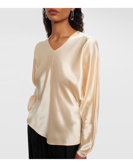 FFORME Natural Gemma Satin Top