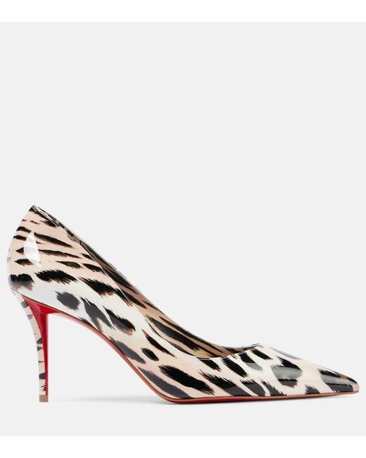 Christian Louboutin Metallic Pumps Miss Z 80 Aus Lackleder