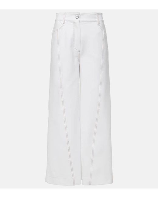 Leisure - Pantaloni culottes in jersey di Max Mara in White