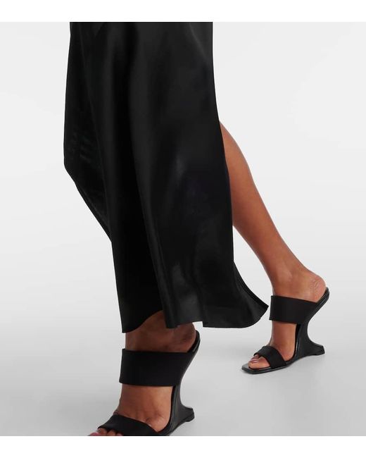 Rick Owens Black Taco One-Shoulder Minidress